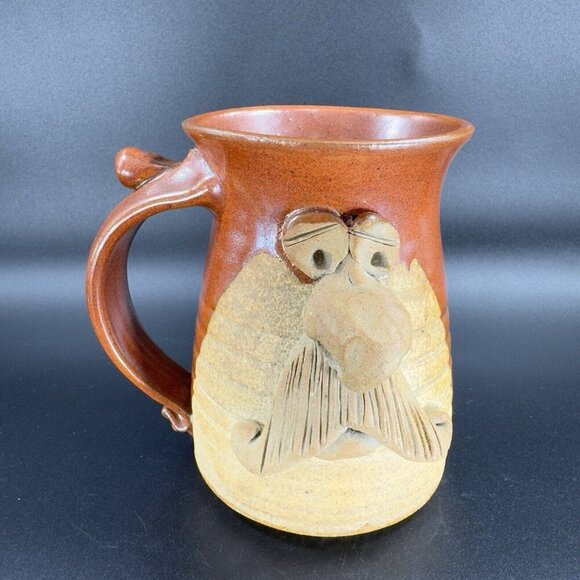 Wagner Stoneware Pottery Village Potter Coffee Mug Cup Face Anthropomorphic Mug - Picture 16 of 16